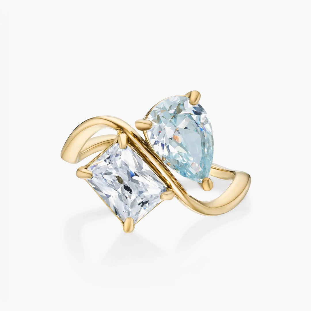 RING MIT ZWEI GEBURTSSTEINEN