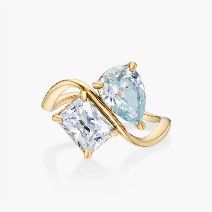 RING MIT ZWEI GEBURTSSTEINEN