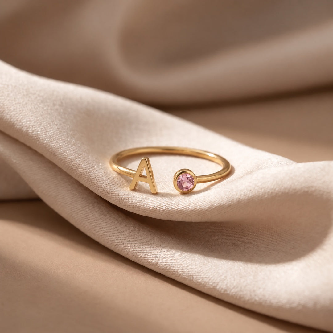 PERSONALIZED BIRTHSTONE  RING