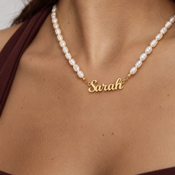 CUSTOM NECKLACE WITH FRESHWATER PEARLS