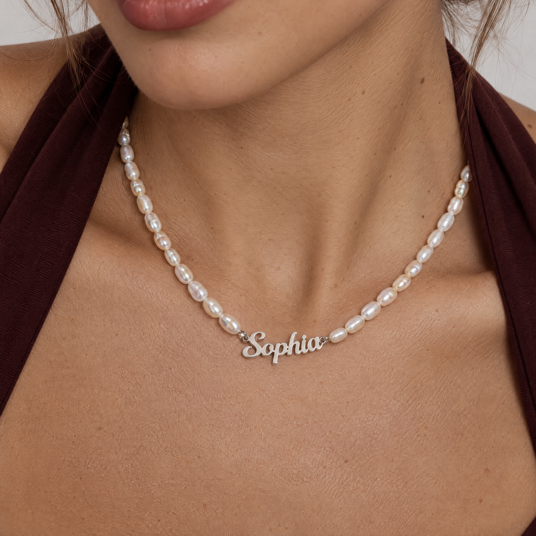 CUSTOM NECKLACE WITH FRESHWATER PEARLS