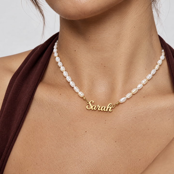 CUSTOM NECKLACE WITH FRESHWATER PEARLS