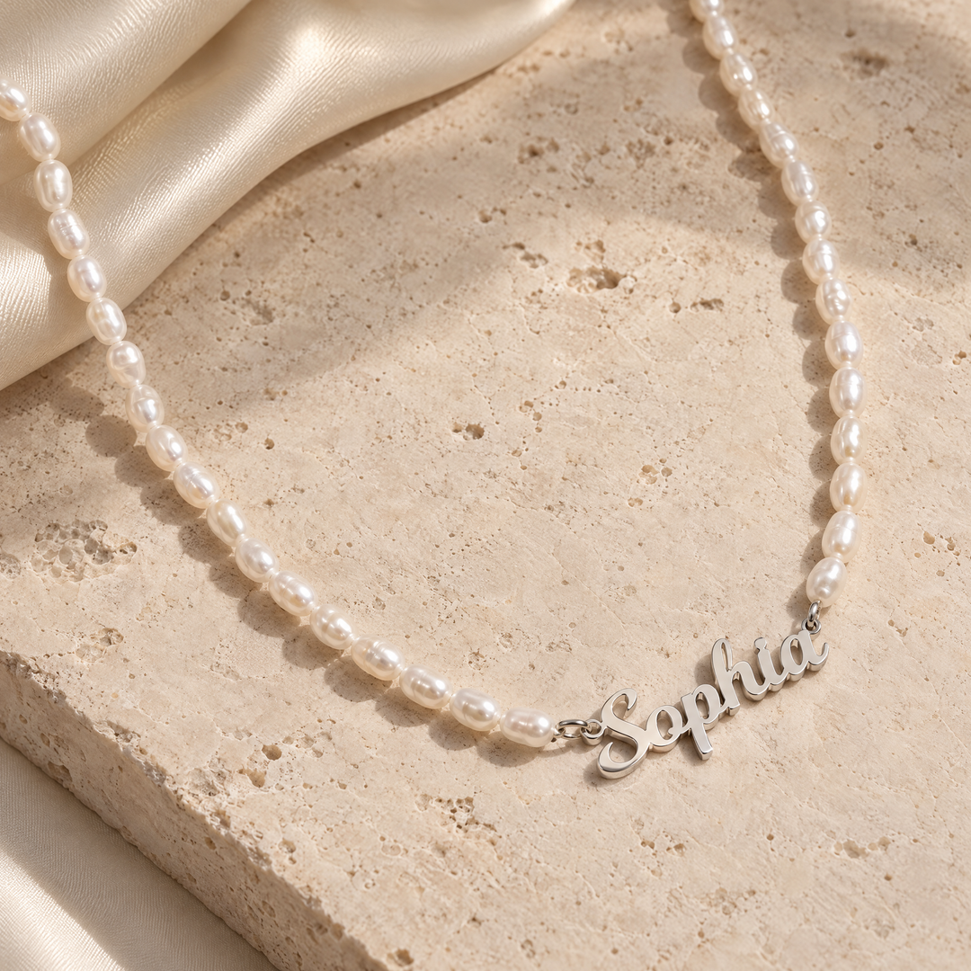 CUSTOM NECKLACE WITH FRESHWATER PEARLS
